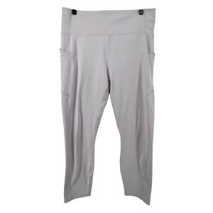 Fabletics Women XXL Oasis PureLuxe High-Waisted 7/8 Legging Lilac Athleisure Gym